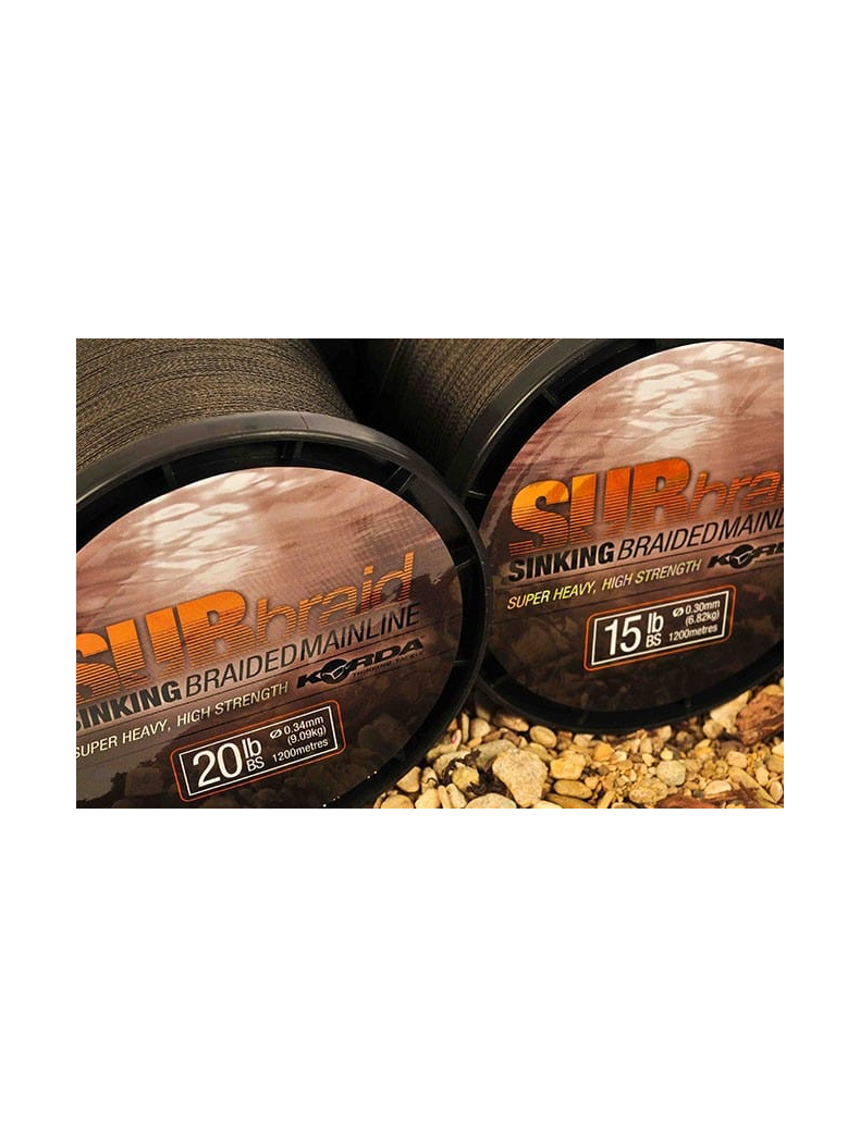 Плетеный шнур Korda Sub Braid Sinking, Длина: 1200 м, Тест: 15.00 lb, изображение 2 Плетеный шнур Korda Sub Braid Sinking, Длина: 1200 м, Тест: 15.00 lb, изображение 2