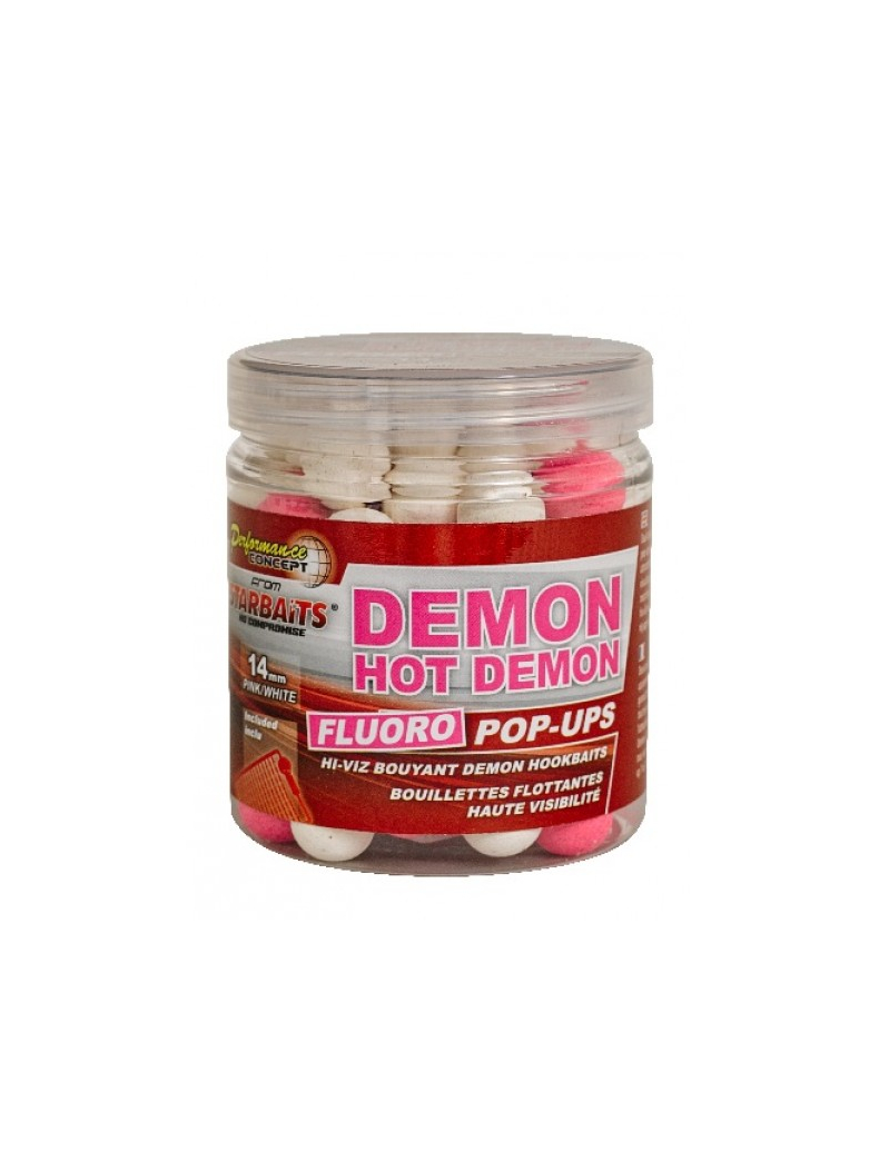 Плавающие бойлы Hot Demon Fluo Pop-ups (острые специи) :: StarBaits, Диаметр: 10 мм