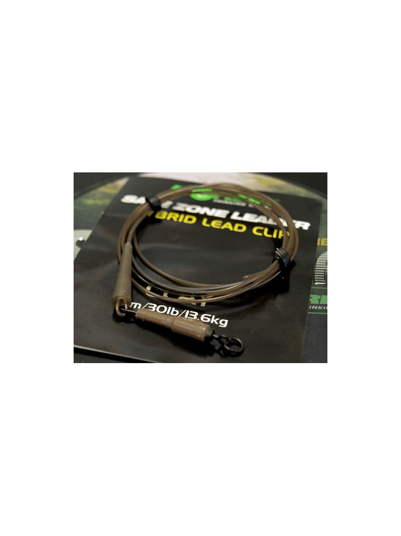 Поводок Korda Safe Zone Leader Hybrid Clip, Цвет: Clay (Глина), Тест: 30.00 lb, изображение 3