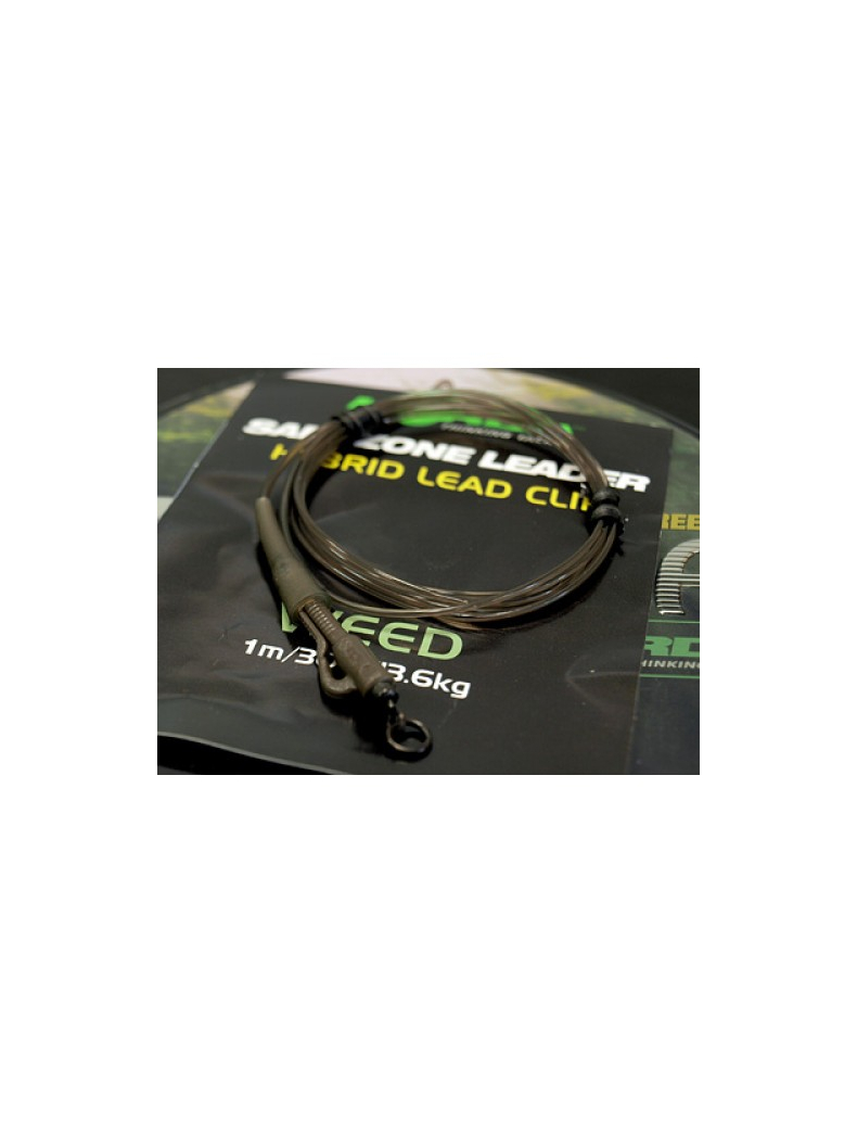 Поводок Korda Safe Zone Leader Hybrid Clip, Цвет: Clay (Глина), Тест: 30.00 lb, изображение 4