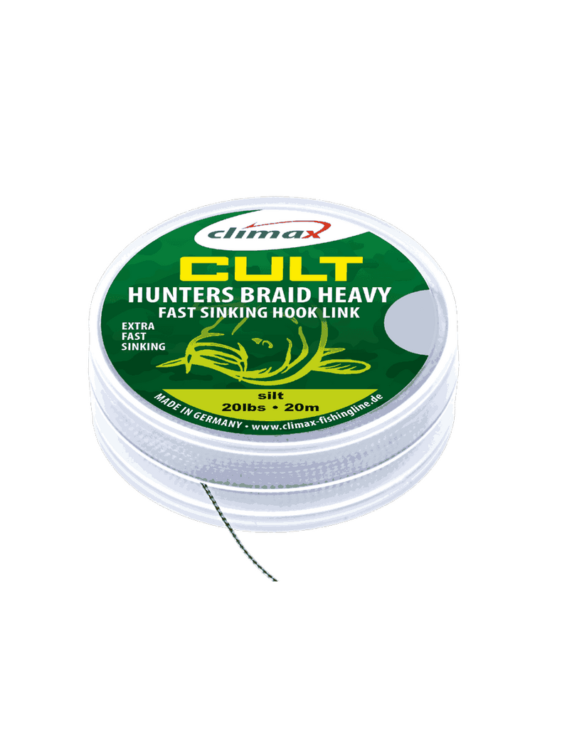 Поводковый материал Climax CULT Heavy HuntersBraid, Цвет: Weed (Водоросли), Тест: 20.00 lb Поводковый материал Climax CULT Heavy HuntersBraid, Цвет: Weed (Водоросли), Тест: 20.00 lb