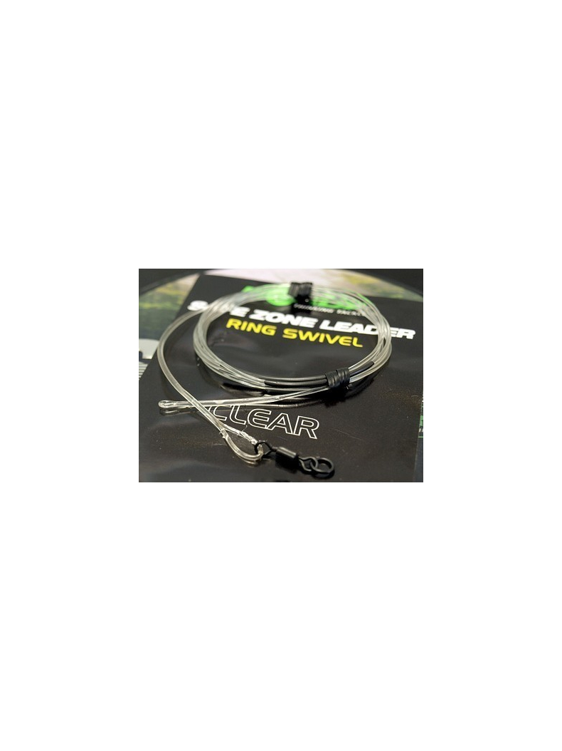 Монолидер с кольцом и вертлюгом KORDA Dark Matter Ring Swivel Leader, Цвет: Бесцветный, Тест: 40.00 lb, изображение 2 Монолидер с кольцом и вертлюгом KORDA Dark Matter Ring Swivel Leader, Цвет: Бесцветный, Тест: 40.00 lb, изображение 2