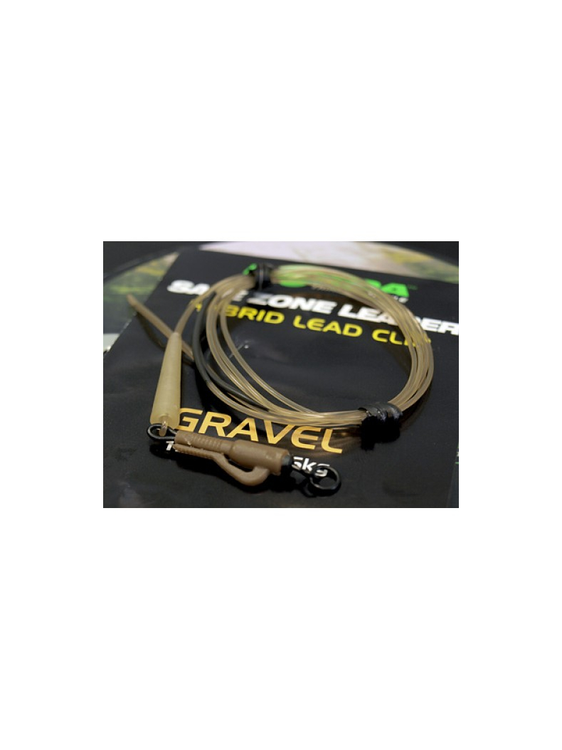 Поводок Korda Safe Zone Leader Hybrid Clip, Цвет: Clay (Глина), Тест: 30.00 lb, изображение 2