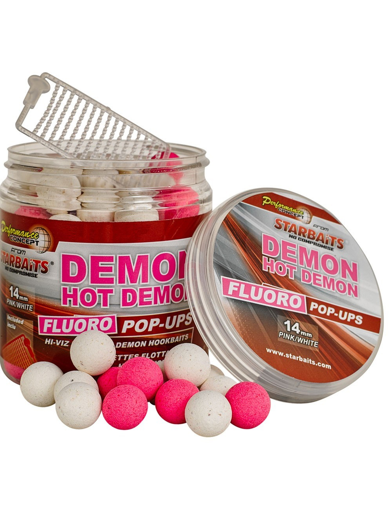 Плавающие бойлы Hot Demon Fluo Pop-ups (острые специи) :: StarBaits, Диаметр: 10 мм, изображение 3