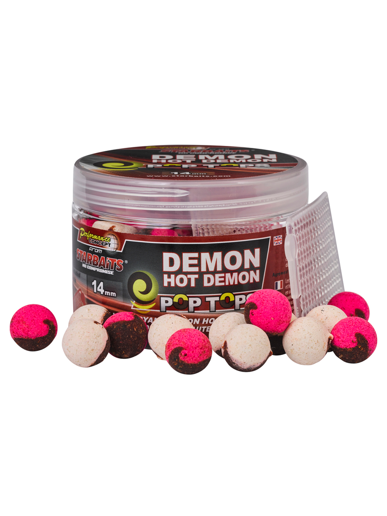 Бойлы нейтральной плавучести Hot Demon Pop-tops (острые специи) :: StarBaits, Диаметр: 14 мм