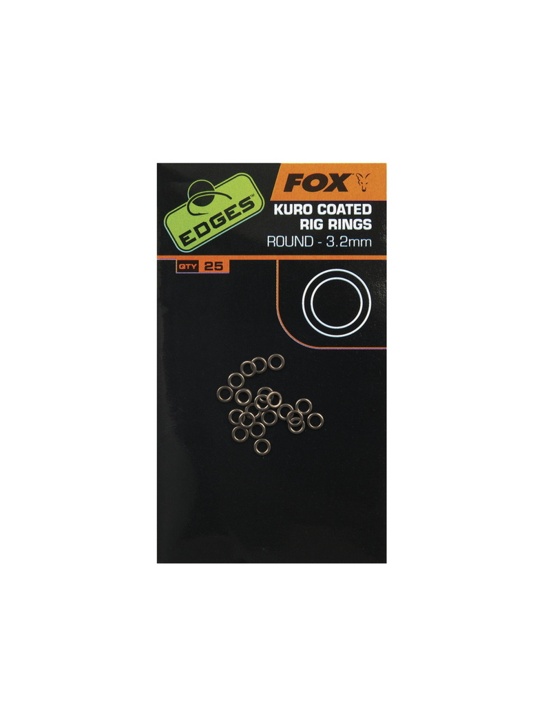 Кольца для оснасток FOX EDGES Kuro Coated Rig Rings, Диаметр: 2.5 мм