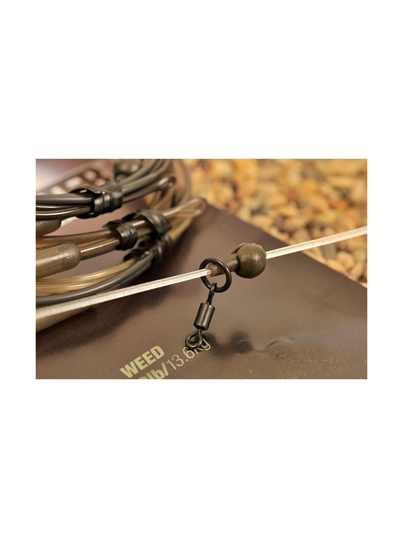 Готовый монолидер для монтажа "вертолёт" KORDA Dark Matter Leader Heli, Цвет: Weed (Водоросли), изображение 3