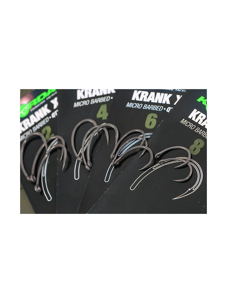 Крючки карповые Korda Krank X, Размер крючка: № 6 Крючки карповые Korda Krank X, Размер крючка: № 6