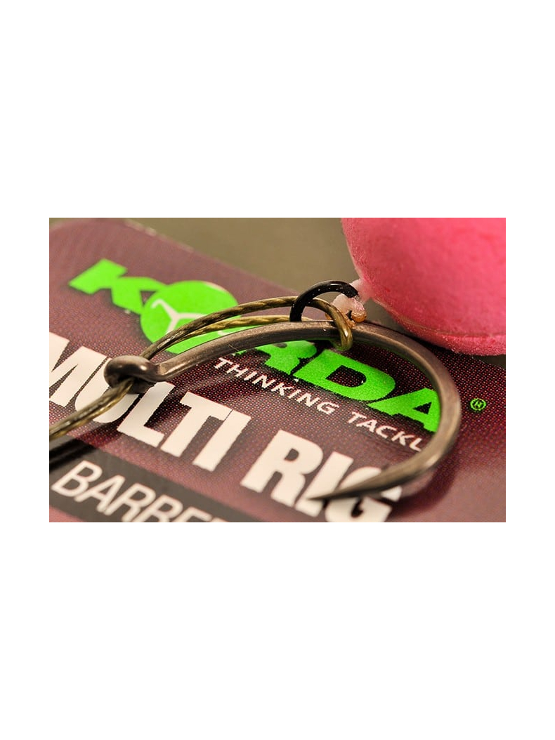 Готовая оснастка Korda Multi Rig Barbless, Тест: 30.00 lb, Размер крючка: № 4 Готовая оснастка Korda Multi Rig Barbless, Тест: 30.00 lb, Размер крючка: № 4