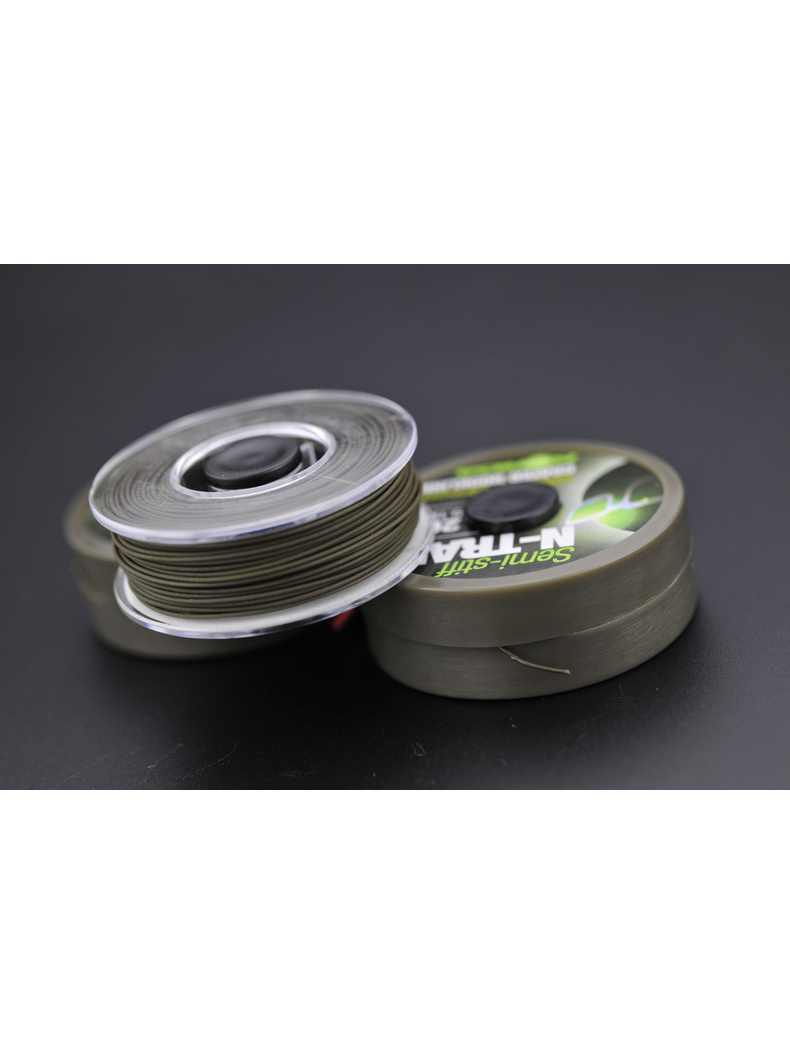 Поводковый материал Korda N-Trap Semi Stiff в оплётке средней жесткости, Цвет: Weed Green, Тест: 30.00 lb, изображение 3 Поводковый материал Korda N-Trap Semi Stiff в оплётке средней жесткости, Цвет: Weed Green, Тест: 30.00 lb, изображение 3
