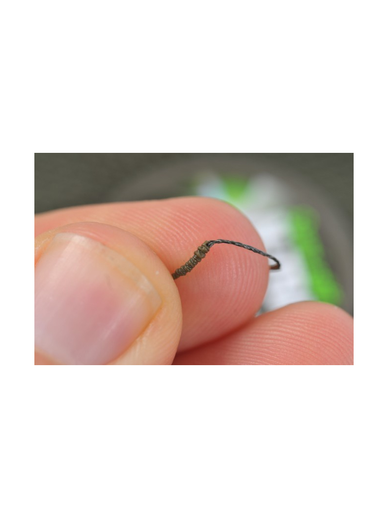 Поводковый материал Korda N-Trap Semi Stiff в оплётке средней жесткости, Цвет: Weed Green, Тест: 30.00 lb, изображение 4 Поводковый материал Korda N-Trap Semi Stiff в оплётке средней жесткости, Цвет: Weed Green, Тест: 30.00 lb, изображение 4