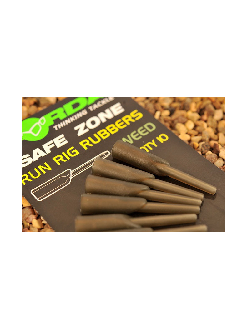 Клипса для скользящей оснастки Korda Run Rig Rubbers, Цвет: Weed (Водоросли), изображение 3