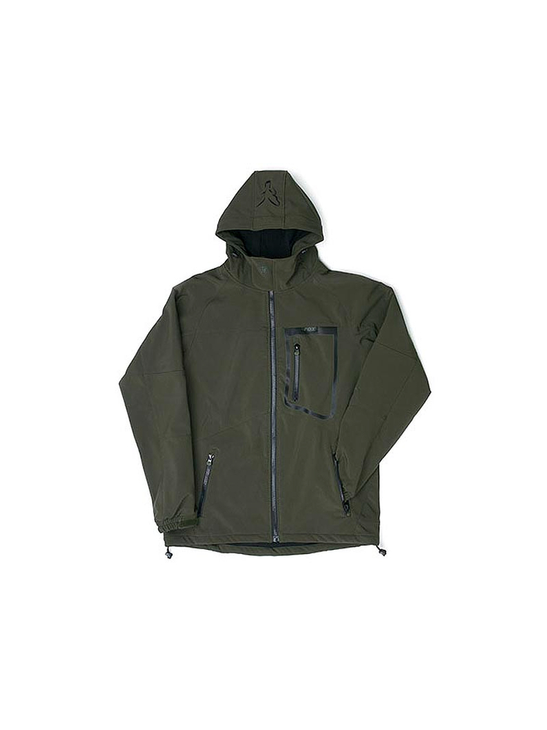 Ветровка с капюшоном FOX Green & Black Softshell Jacket, Размер: M
