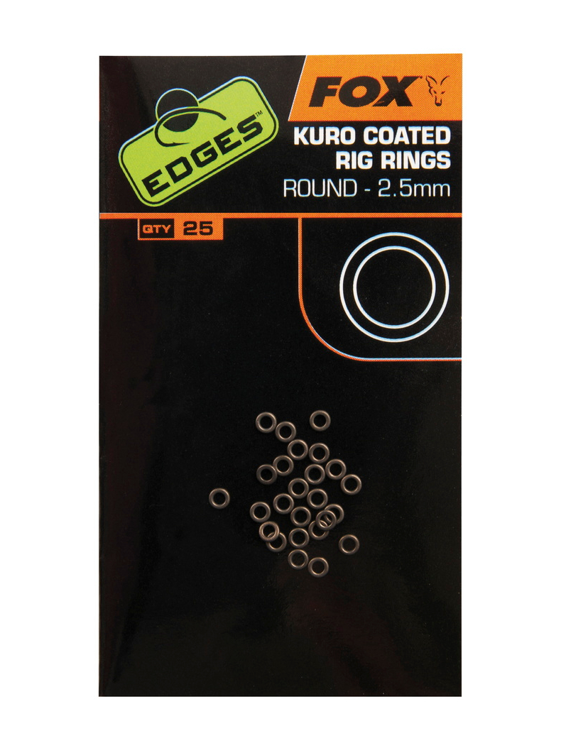 Кольца для оснасток FOX EDGES Kuro Coated Rig Rings, Диаметр: 2.5 мм, изображение 4