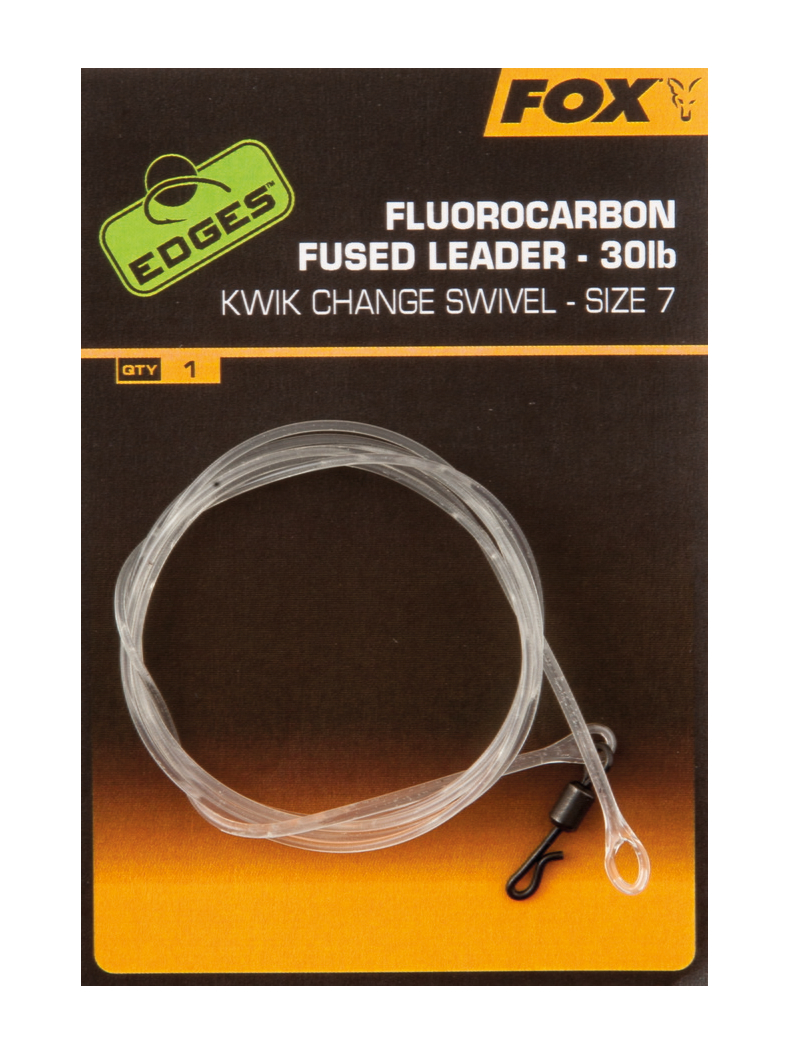 Флюрокарбоновый лидер FOX Fluorocarbon Fused Leaders EDGES, Размер быстросъема: 10