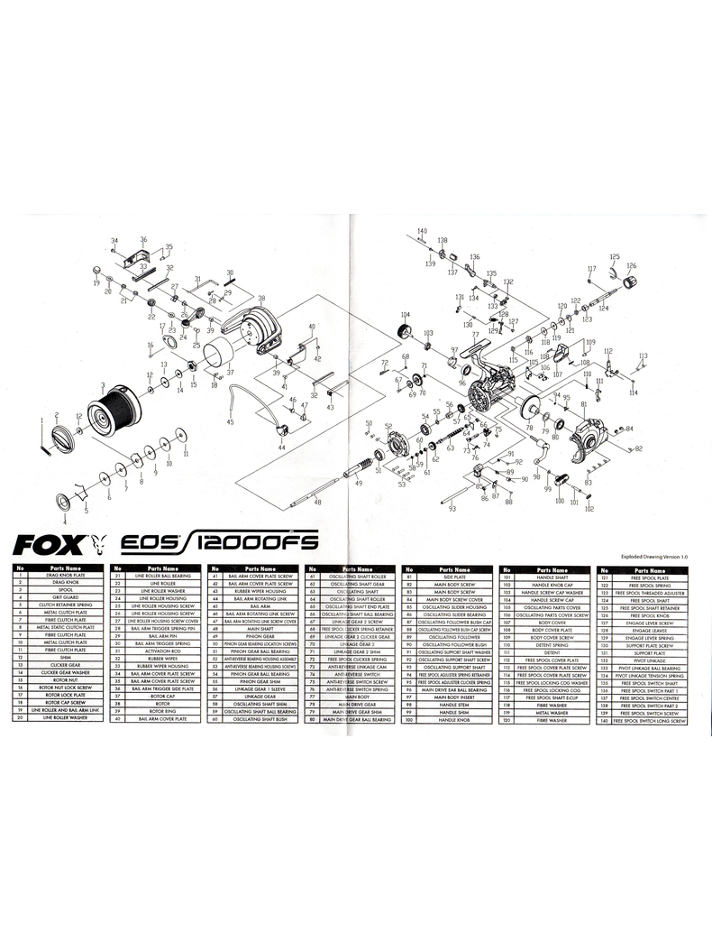 Катушка карповая FOX EOS 12000 FS с бейтранером, изображение 7