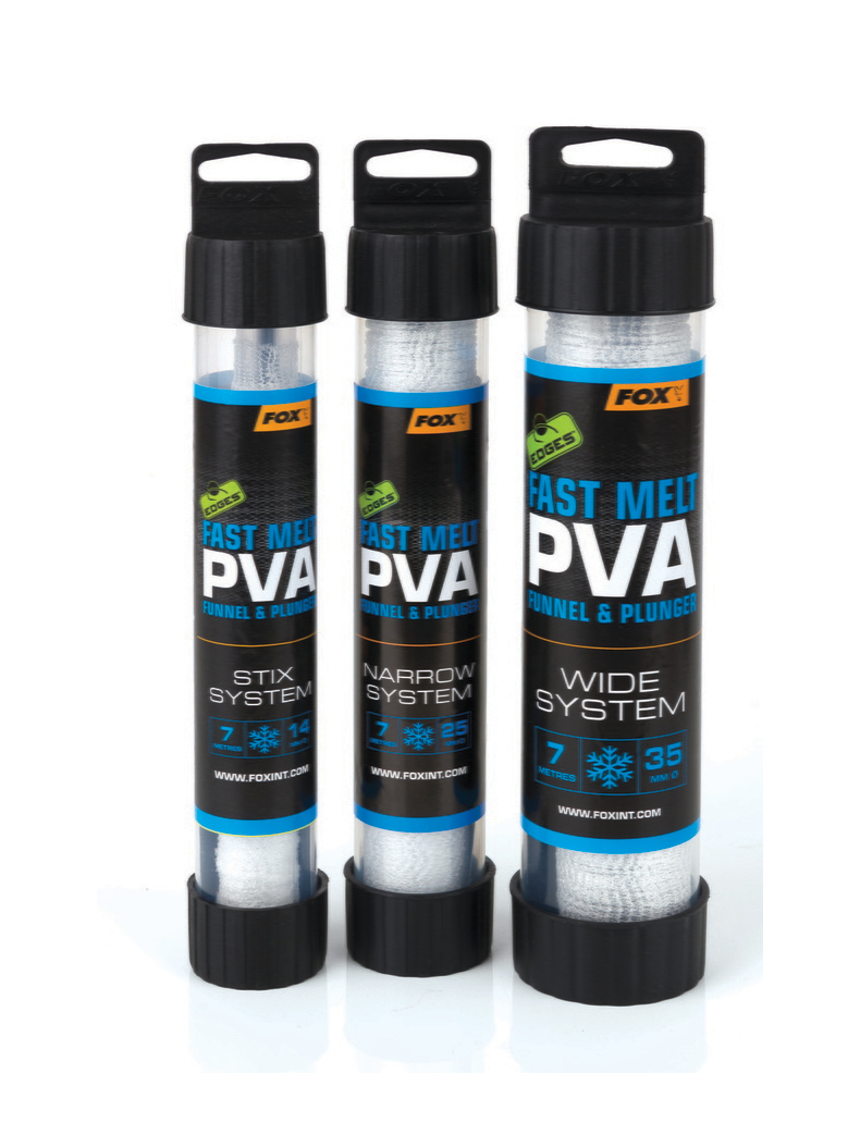 Быстрорастворимая сетка ПВА с плунжером FOX Edges Fast Melt PVA Mesh System, Диаметр системы ПВА: 14 мм