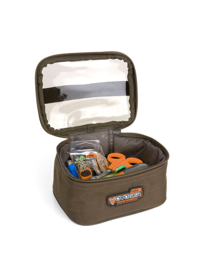 Сумка для аксессуаров FOX Voyager Accessory Bag с прозрачным верхом, Размер: Large , изображение 4