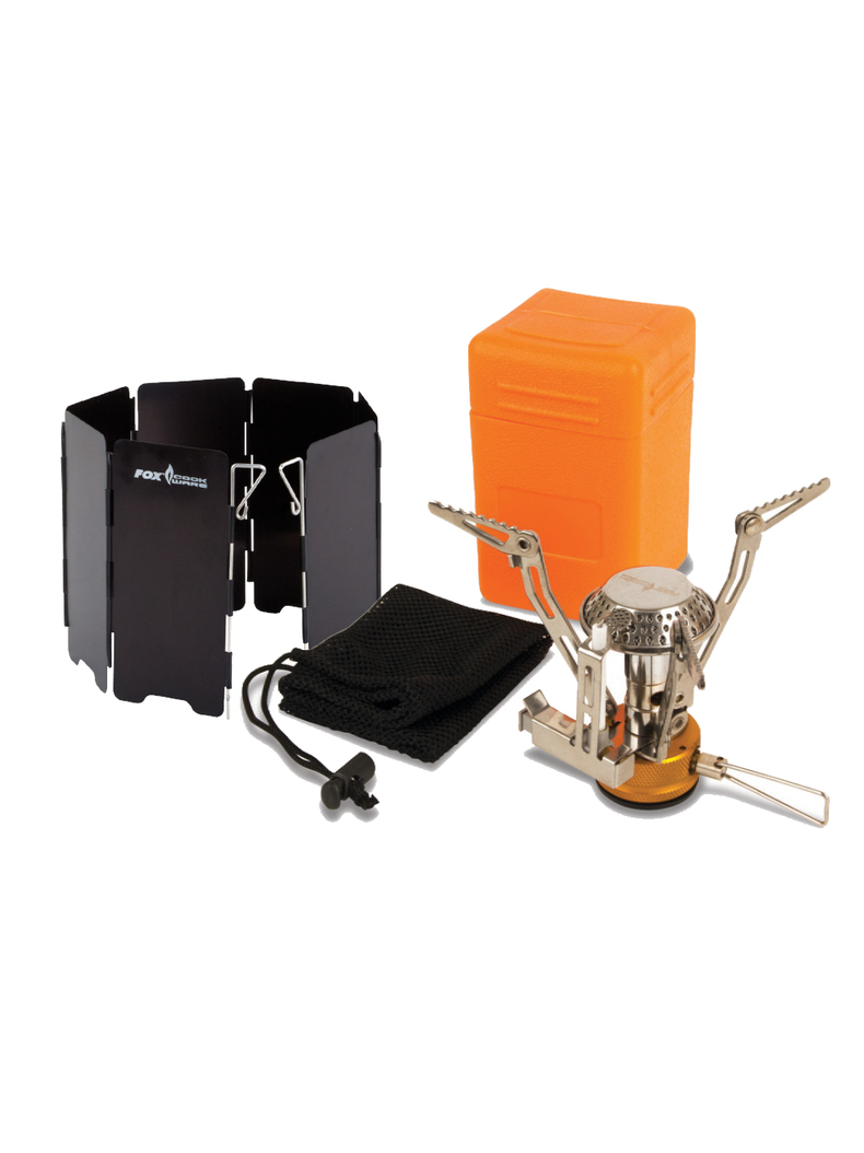 Набор газовая горелка FOX Cookware Canister Stove + ветрозащита FOX Cookware Windshield XL Набор газовая горелка FOX Cookware Canister Stove + ветрозащита FOX Cookware Windshield XL