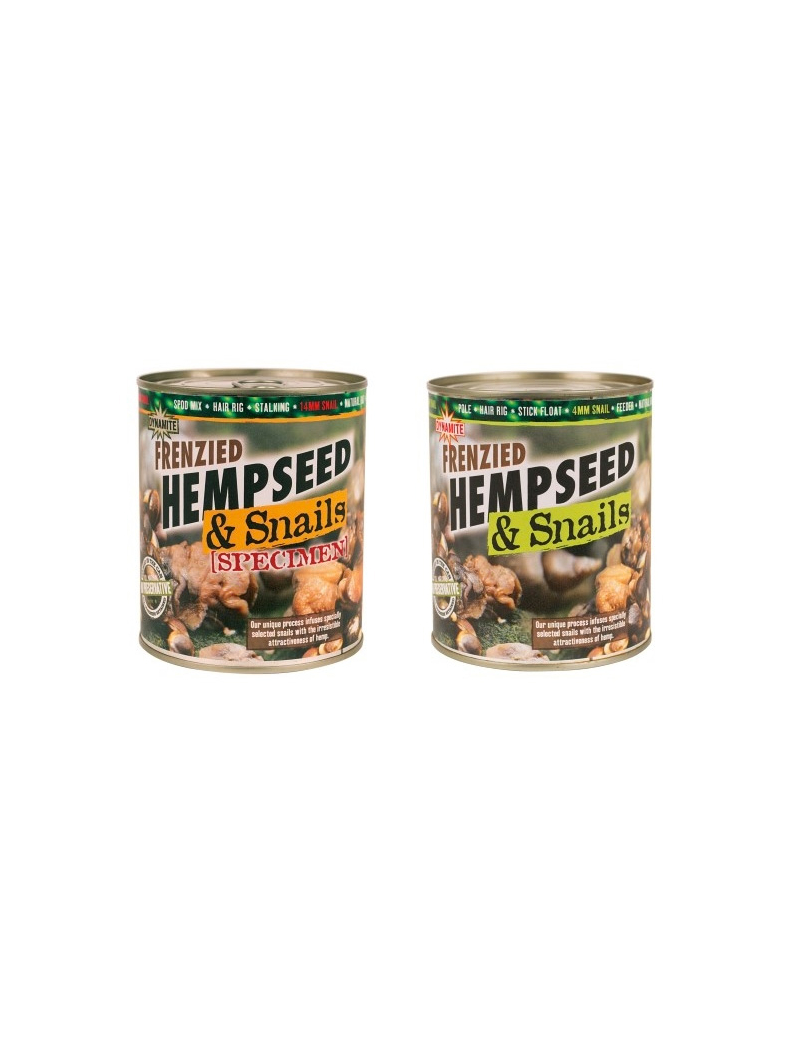 Консервированная конопля с улиткой Dynamite Baits Frenzied Hempseed & Snails, Размер: 14 мм Консервированная конопля с улиткой Dynamite Baits Frenzied Hempseed & Snails, Размер: 14 мм
