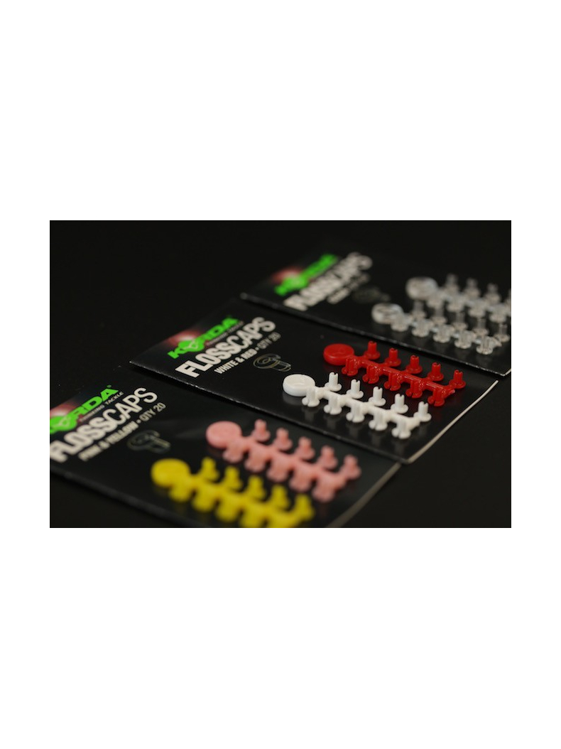 Стопор для бойлов Korda Floss Caps, Цвет: Красные и Белые, изображение 3 Стопор для бойлов Korda Floss Caps, Цвет: Красные и Белые, изображение 3