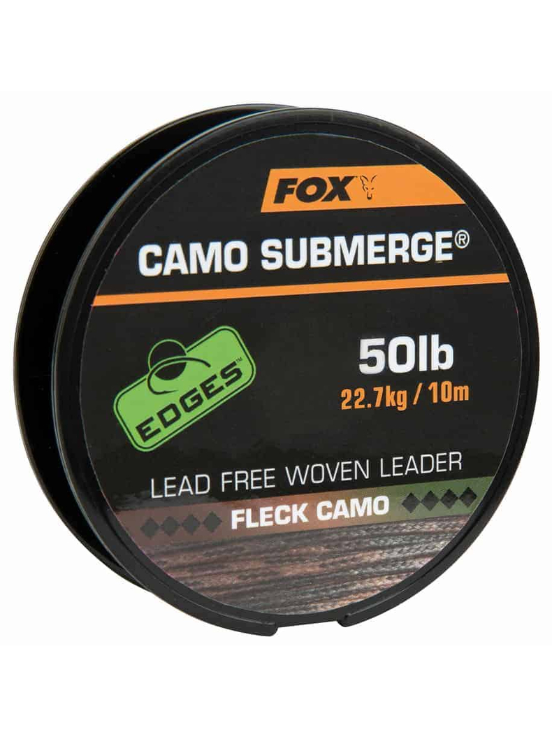 Мягкий лидер без свинцового сердечника FOX Edges Submerge Fleck Camo 10м, Тест: 30.00 lb, изображение 2 Мягкий лидер без свинцового сердечника FOX Edges Submerge Fleck Camo 10м, Тест: 30.00 lb, изображение 2