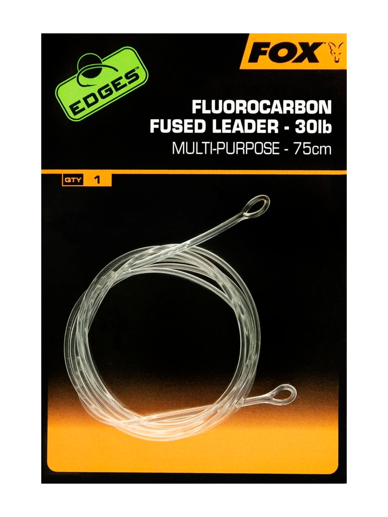 Флюрокарбоновый лидер FOX Edges Fluorocarbon Fused Leader 30lb, Длина: 75 см Флюрокарбоновый лидер FOX Edges Fluorocarbon Fused Leader 30lb, Длина: 75 см