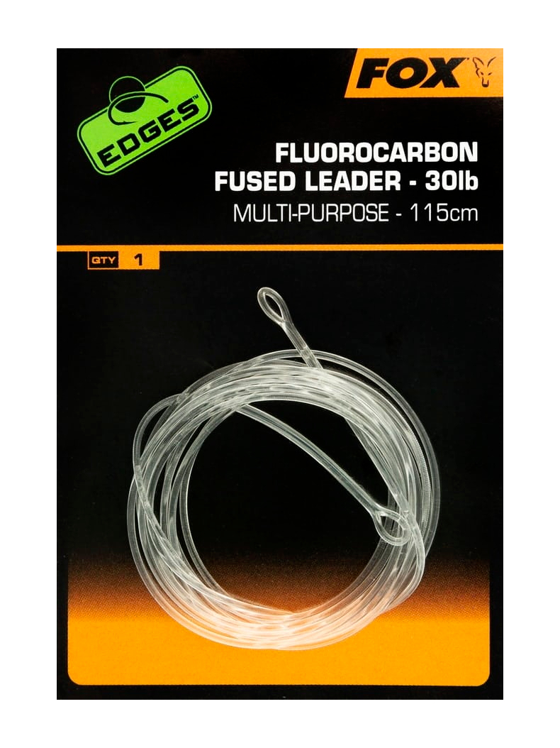 Флюрокарбоновый лидер FOX Edges Fluorocarbon Fused Leader 30lb, Длина: 75 см, изображение 2 Флюрокарбоновый лидер FOX Edges Fluorocarbon Fused Leader 30lb, Длина: 75 см, изображение 2