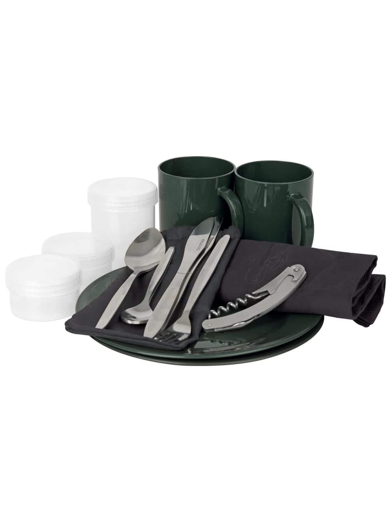 Сумка-холодильник FOX R-Series Cooler Food Bag Two Man с набором столовых приборов для 2-х человек, изображение 2