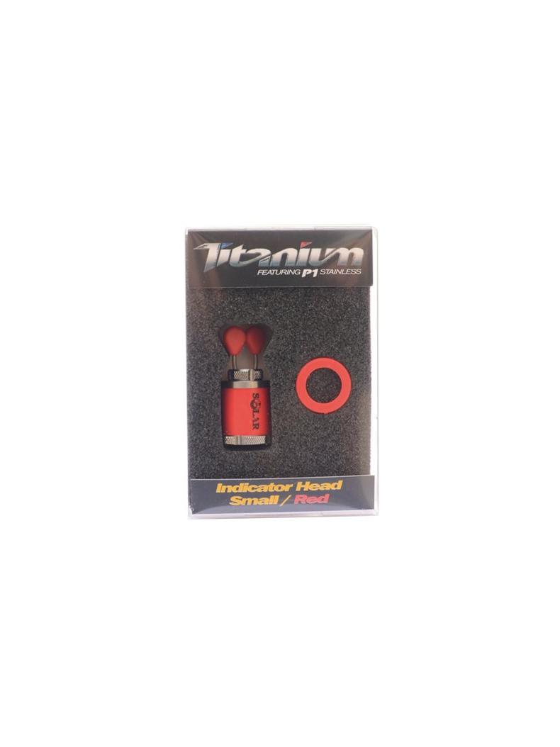 Головка с клипсой Solar Tackle Titanium Indicator Head - маленькая, Цвет: Красный, изображение 3