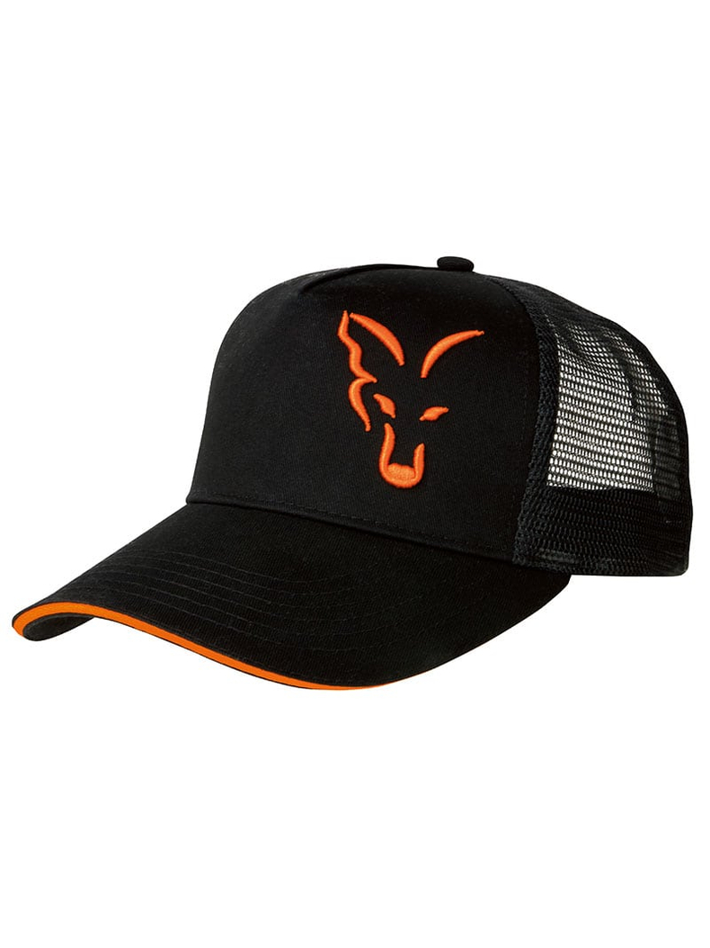 Бейсболка FOX Black & Orange Trucker Cap Бейсболка FOX Black & Orange Trucker Cap