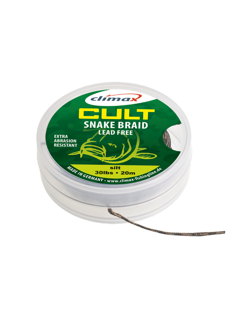 Лидкор без свинца Climax CULT Snake Braid Lead Free, Цвет: Weed (Водоросли), Тест: 30.00 lb, изображение 2
