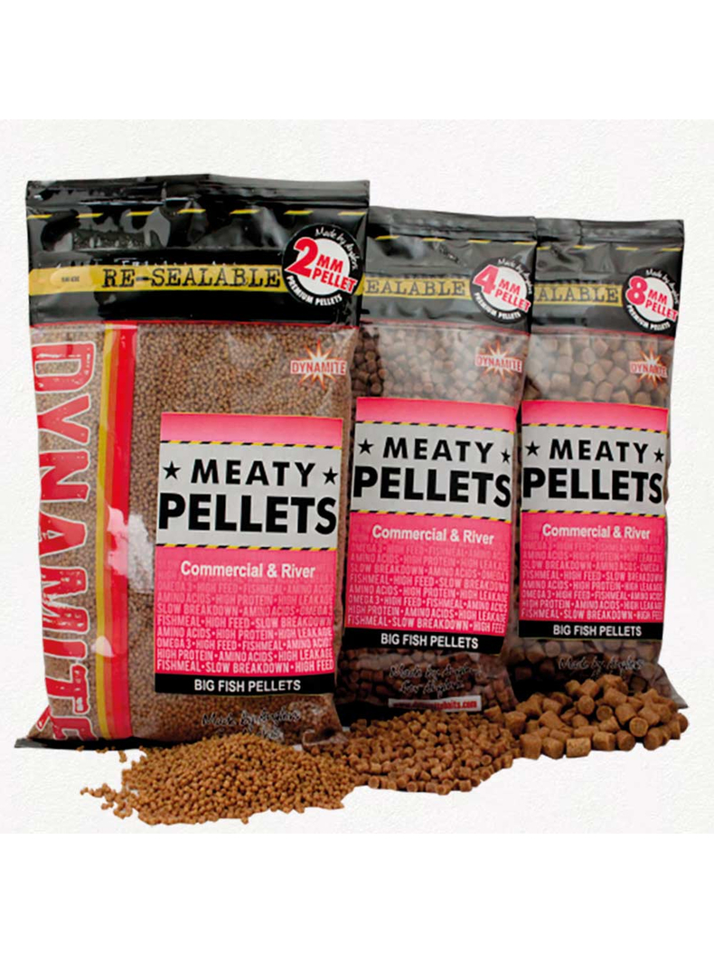 Пеллетс Dynamite Baits Meaty Marine Pellets (мясо и рыба) 900g, Диаметр: 2 мм