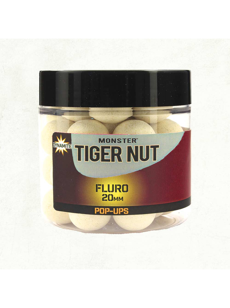 Плавающие бойлы Dynamite Baits Monster Tiger Nut Fluro White Pop Ups + Dumbells, Диаметр: 10 мм Плавающие бойлы Dynamite Baits Monster Tiger Nut Fluro White Pop Ups + Dumbells, Диаметр: 10 мм