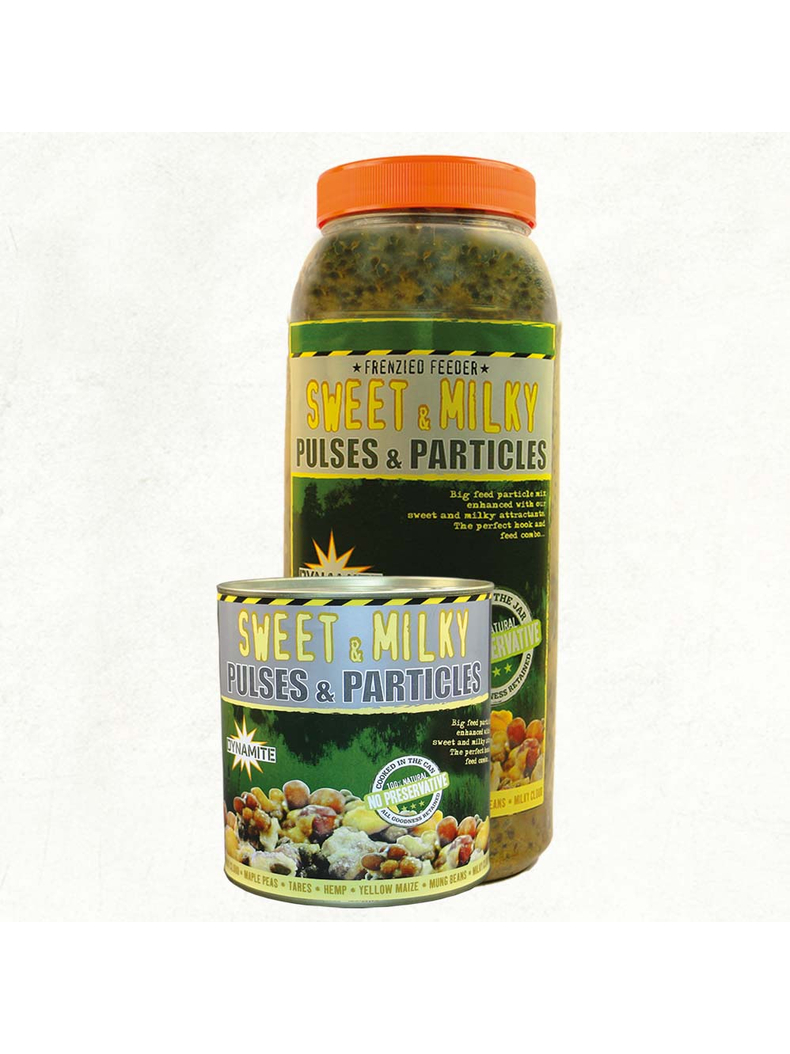 Смесь зерновых сладкая Dynamite Baits Frenzied Sweet & Milky Pulses & Particles, Объём: 700 г