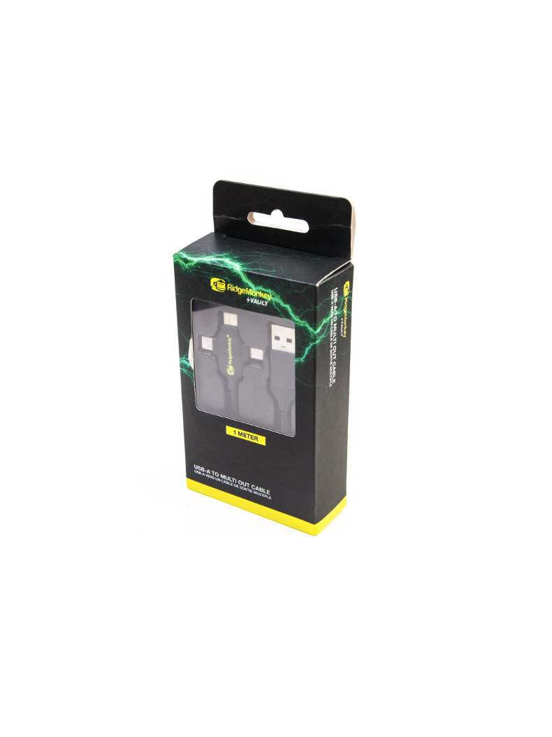 Кабель для зарядки Ridge Monkey Vault USB-A to Multi Out Cable, изображение 3 Кабель для зарядки Ridge Monkey Vault USB-A to Multi Out Cable, изображение 3