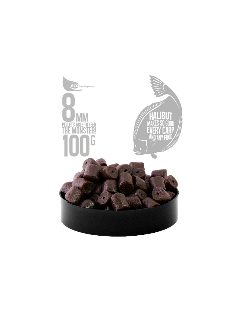 Насадочный пеллетс FFEM Hookbaits Pellets Black Halibut (черный палтус), Диаметр: 14 мм, изображение 3