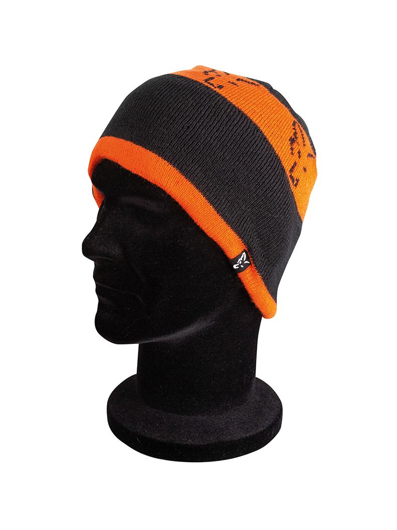 Шапка FOX Black & Orange Beanie