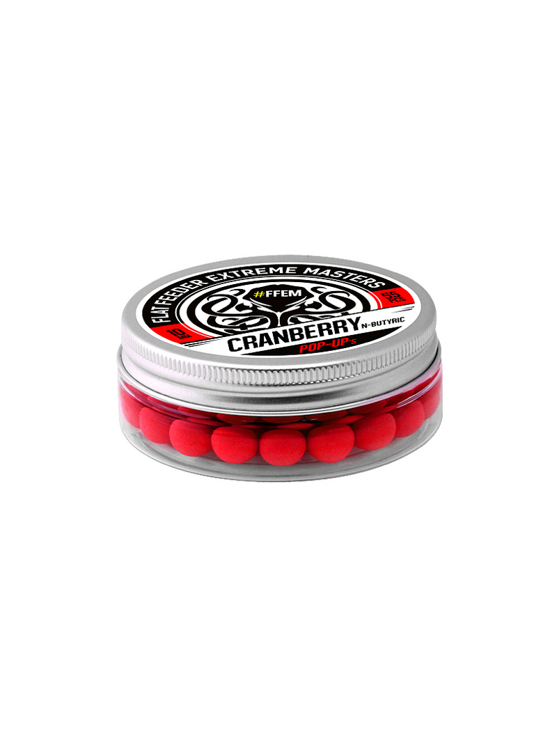 Плавающие бойлы FFEM Pop-Up Cranberry N-Butyric (клюква и масляная кислота), Диаметр: 10 мм Плавающие бойлы FFEM Pop-Up Cranberry N-Butyric (клюква и масляная кислота), Диаметр: 10 мм