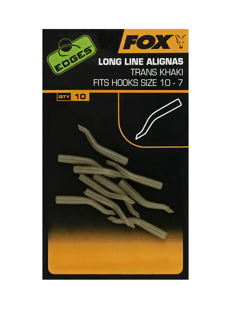 Силиконовый конус FOX Line Alignas Trans Khaki EDGES, Размер: Long, Размер крючка: 10 – 7, изображение 4