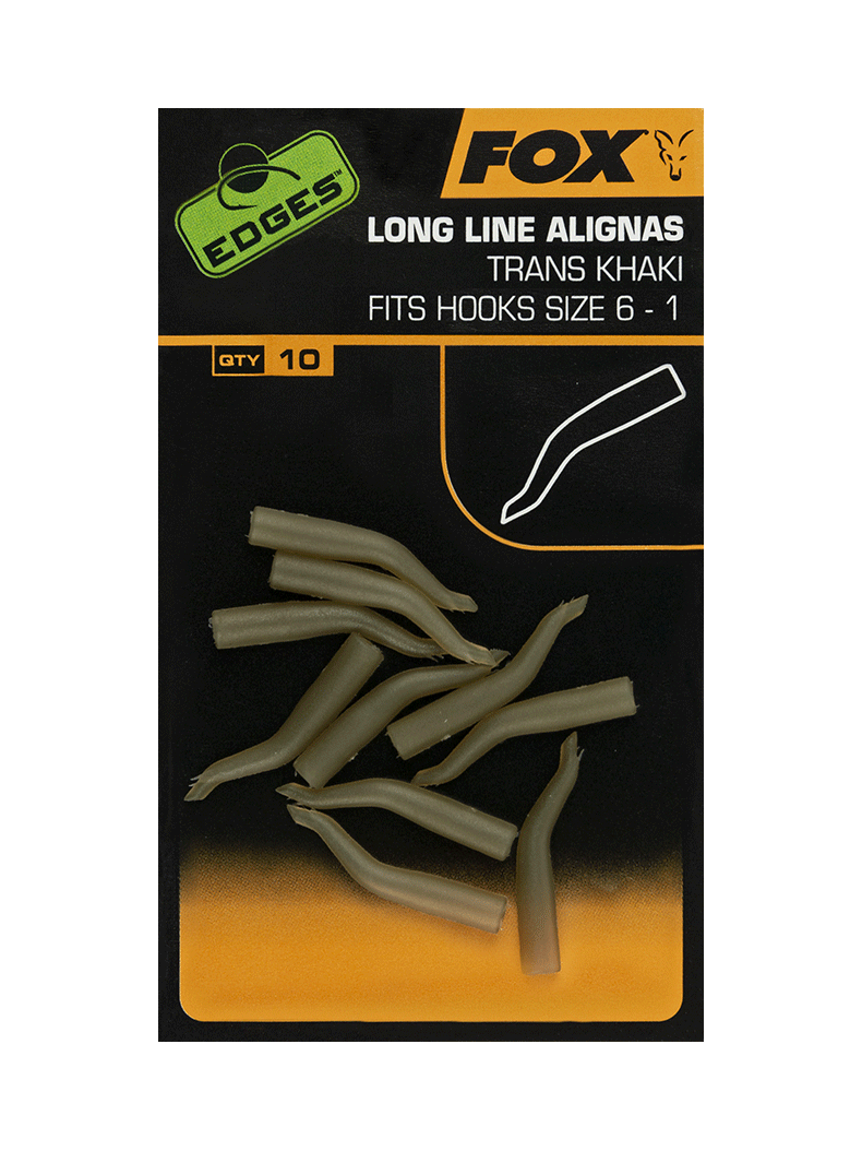 Силиконовый конус FOX Line Alignas Trans Khaki EDGES, Размер: Long, Размер крючка: 10 – 7, изображение 3