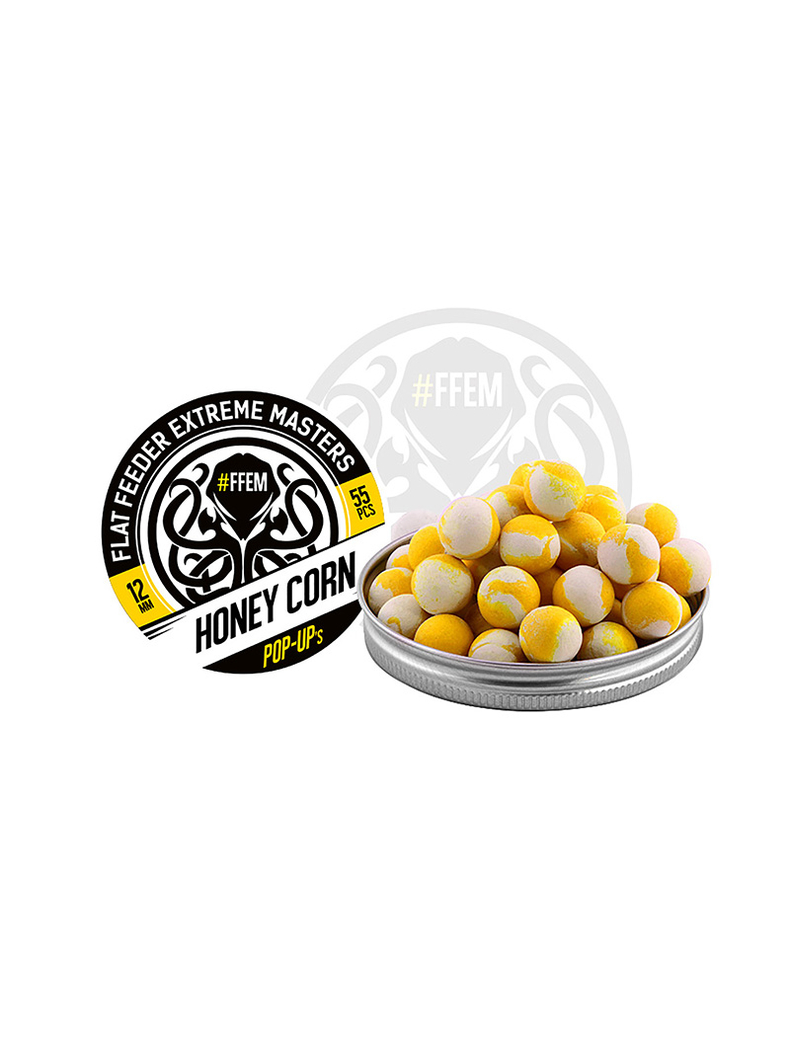 Плавающие бойлы FFEM Pop-Up Honey Corn (мед и кукуруза), Диаметр: 12 мм, изображение 4 Плавающие бойлы FFEM Pop-Up Honey Corn (мед и кукуруза), Диаметр: 12 мм, изображение 4