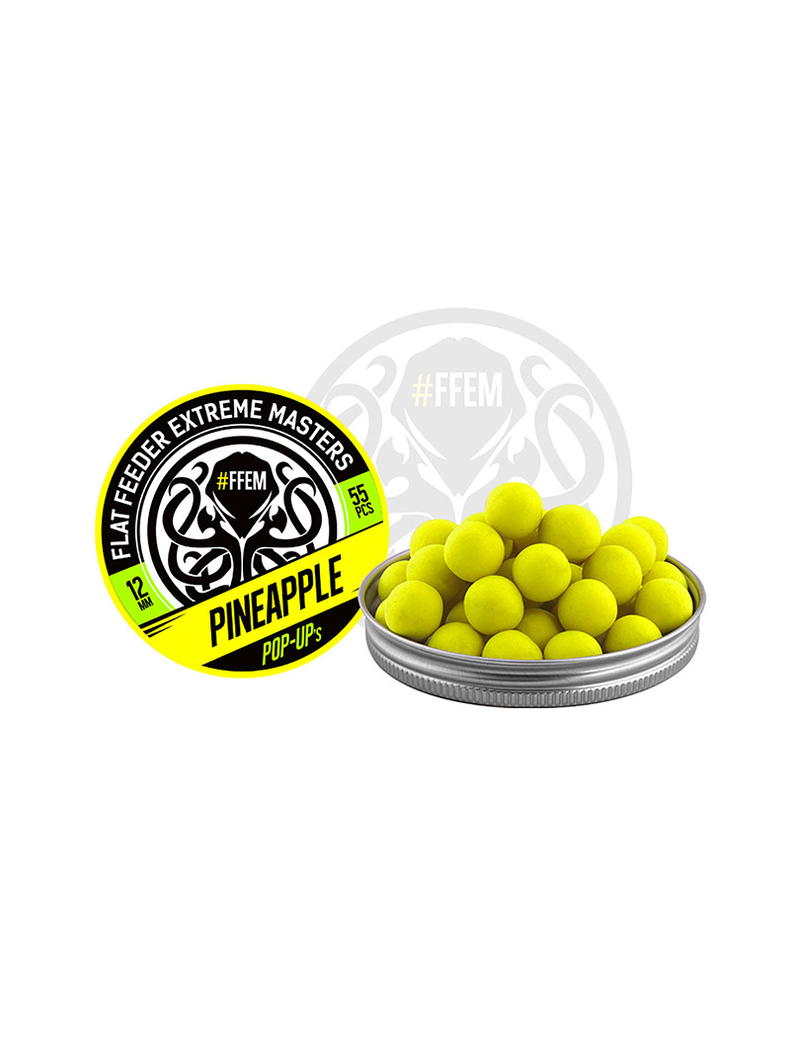 Плавающие бойлы FFEM Pop-Up Pineapple (ананас) 12mm, изображение 2 Плавающие бойлы FFEM Pop-Up Pineapple (ананас) 12mm, изображение 2