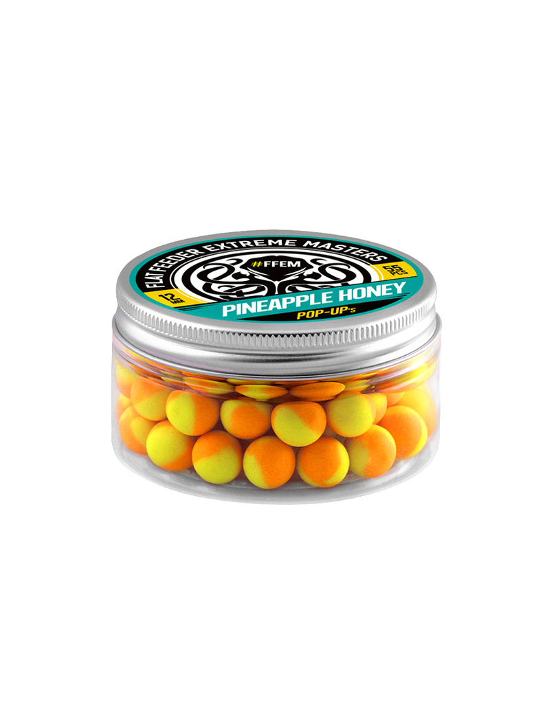 Плавающие бойлы FFEM Pop-Up Pineapple Honey (ананас и мед) 12mm Плавающие бойлы FFEM Pop-Up Pineapple Honey (ананас и мед) 12mm