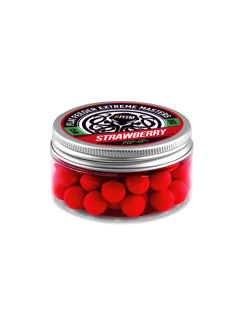Плавающие бойлы FFEM Pop-Up Strawberry (клубника), Диаметр: 10 мм, изображение 2 Плавающие бойлы FFEM Pop-Up Strawberry (клубника), Диаметр: 10 мм, изображение 2