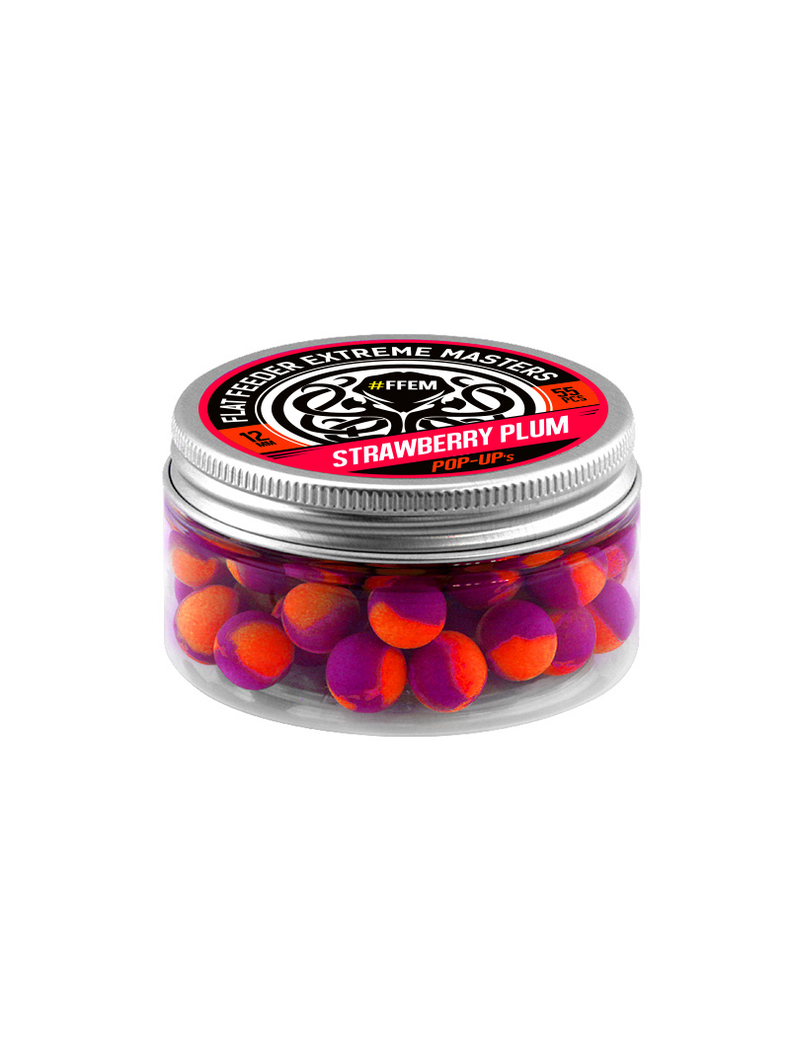 Плавающие бойлы FFEM Pop-Up Strawberry Plum (клубника и слива) 12mm