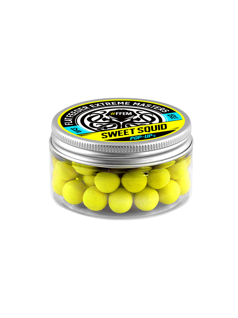 Плавающие бойлы FFEM Pop-Up Sweet Squid (сладкий кальмар), Диаметр: 12 мм, изображение 2 Плавающие бойлы FFEM Pop-Up Sweet Squid (сладкий кальмар), Диаметр: 12 мм, изображение 2
