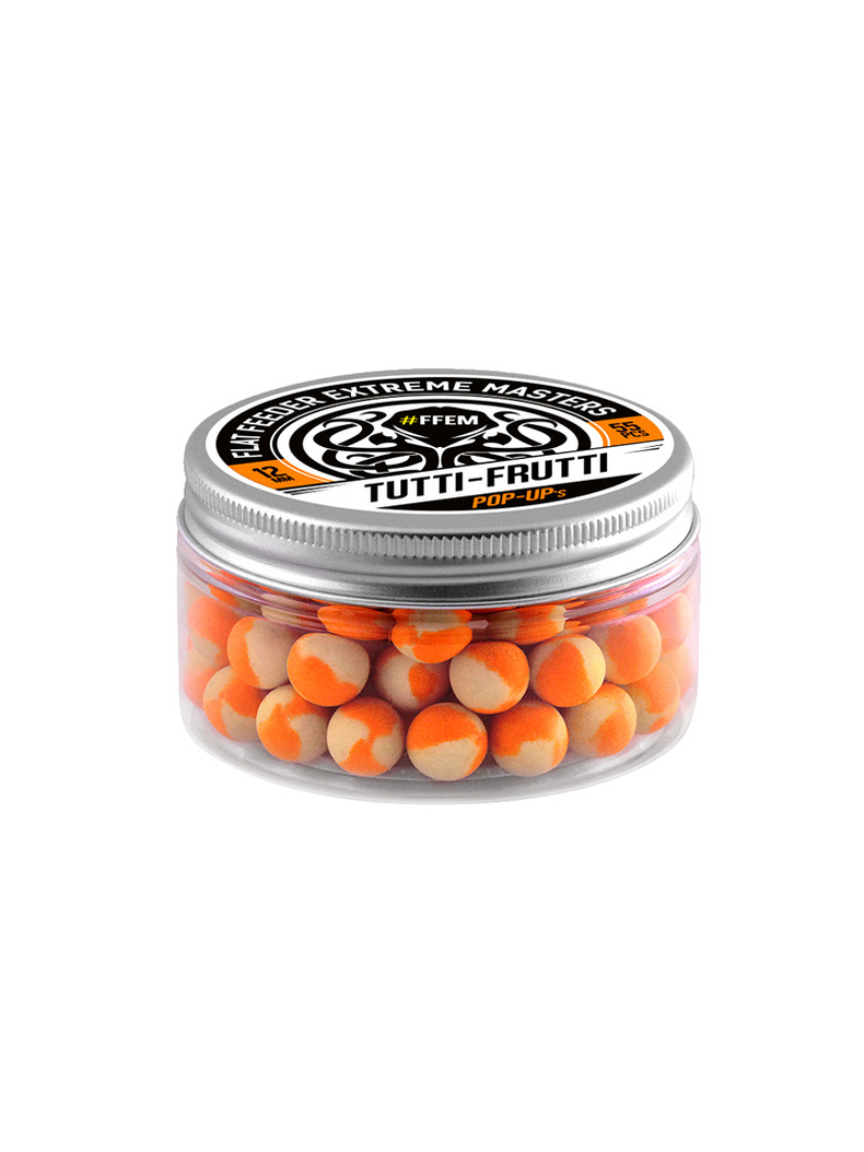 Плавающие бойлы FFEM Pop-Up Tutti-Frutti (тутти фрутти), Диаметр: 12 мм, изображение 2 Плавающие бойлы FFEM Pop-Up Tutti-Frutti (тутти фрутти), Диаметр: 12 мм, изображение 2