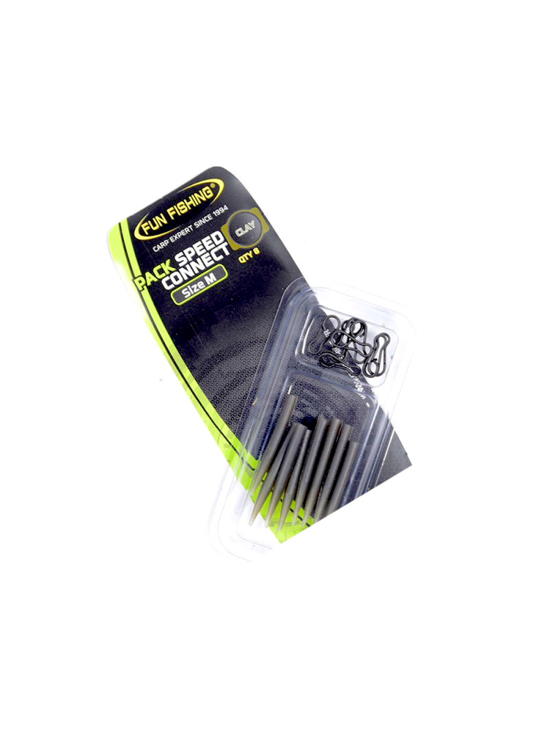 Набор быстросъемов с отводчиками Fun Fishing Pack Speed Connect & Mini-Sleeves Medium, Цвет: Gravel (Гравий), изображение 2 Набор быстросъемов с отводчиками Fun Fishing Pack Speed Connect & Mini-Sleeves Medium, Цвет: Gravel (Гравий), изображение 2