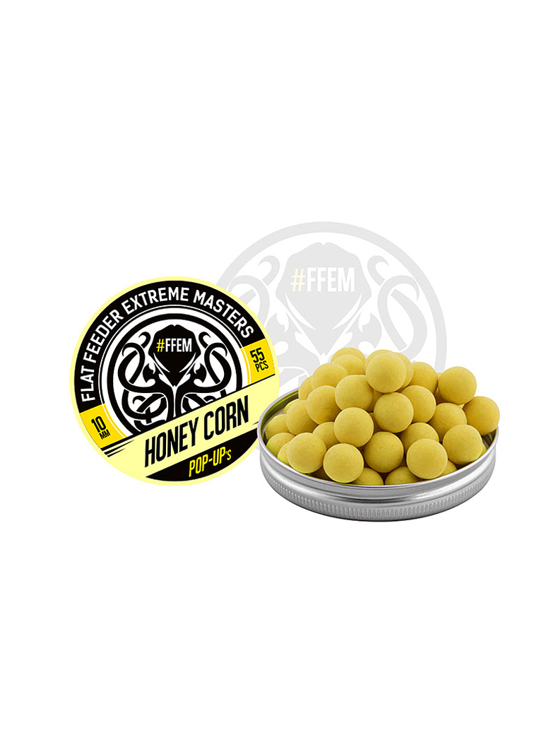 Плавающие бойлы FFEM Pop-Up Honey Corn (мед и кукуруза), Диаметр: 12 мм, изображение 3 Плавающие бойлы FFEM Pop-Up Honey Corn (мед и кукуруза), Диаметр: 12 мм, изображение 3